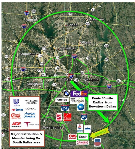 Primary Photo Of IH 45 & FM 85, Ennis Land For Sale