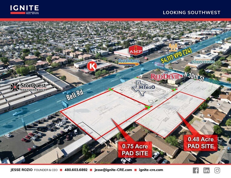 More Photos Of NEC Bell Rd @ 30th St., Phoenix Land For Lease