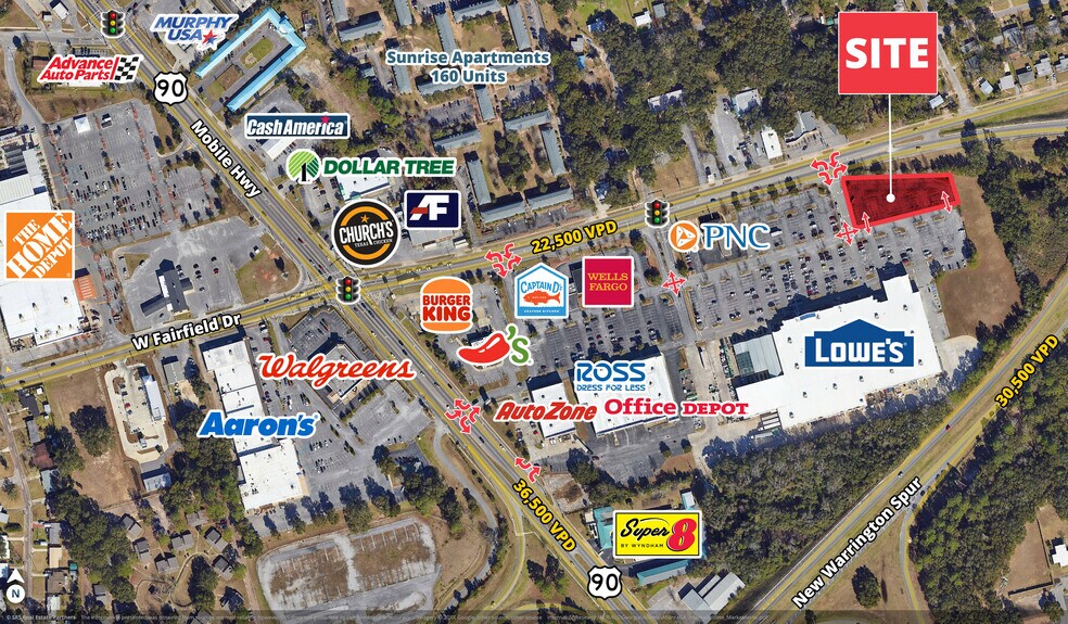 Primary Photo Of 4301 W Fairfield Dr, Pensacola Land For Sale