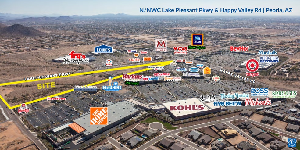 Primary Photo Of N/NWC Lake Pleasant Pkwy & Happy Valley Rd, Peoria General Retail For Sale