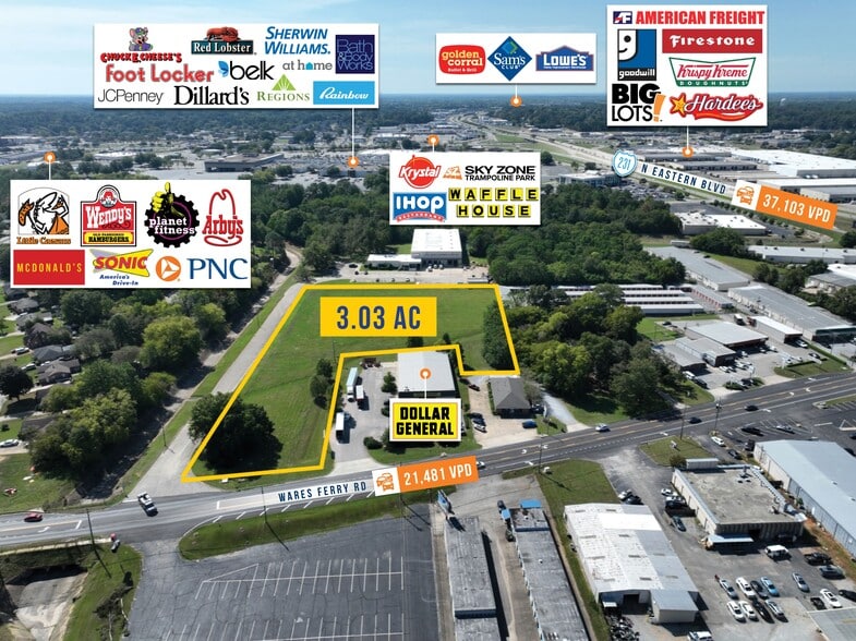 Primary Photo Of 5568 Wares Ferry rd, Montgomery Land For Sale