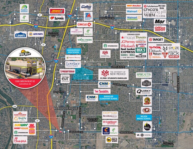 More Photos Of 1500 SE Gibson Blvd, Albuquerque Freestanding For Sale