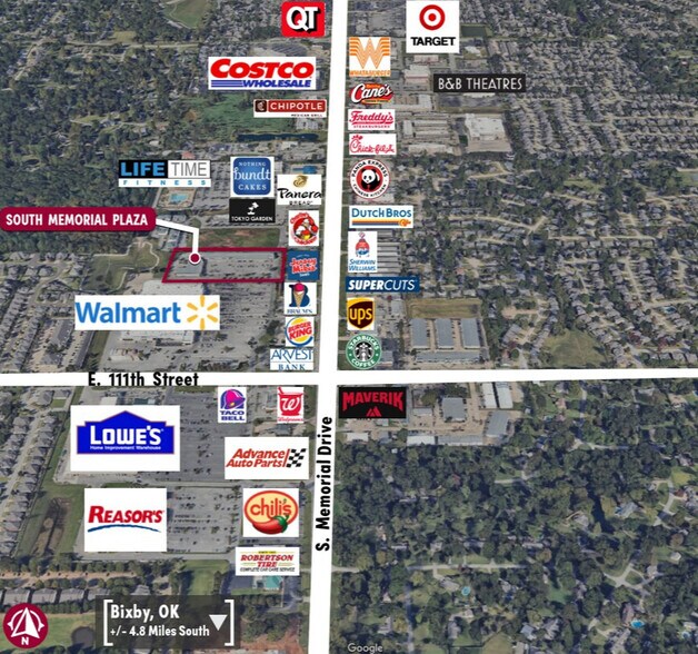 More Photos Of 10848 S Memorial Dr, Tulsa Unknown For Lease