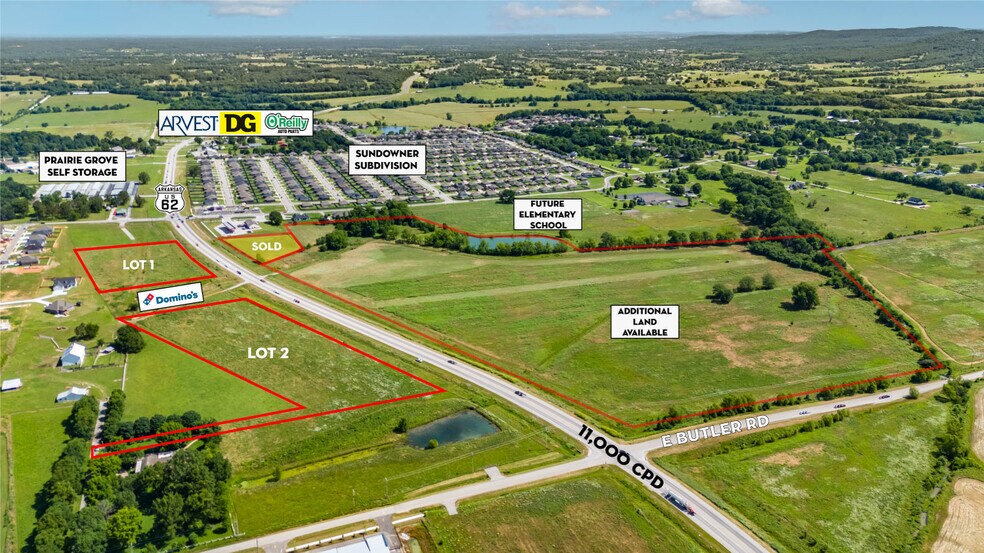 More Photos Of Hwy 62, Prairie Grove Land For Sale