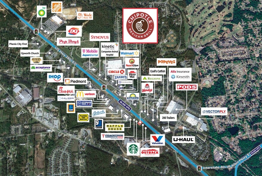 More Photos Of 3543 US 280, Phenix City Fast Food For Sale