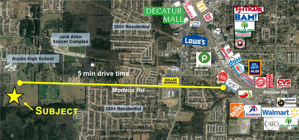 More Photos Of 0 Modaus Road, Decatur Land For Sale