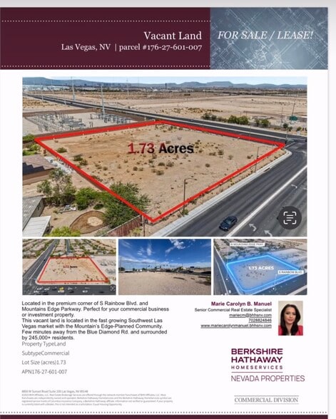 More Photos Of Rainbow Blvd, Las Vegas Land For Lease
