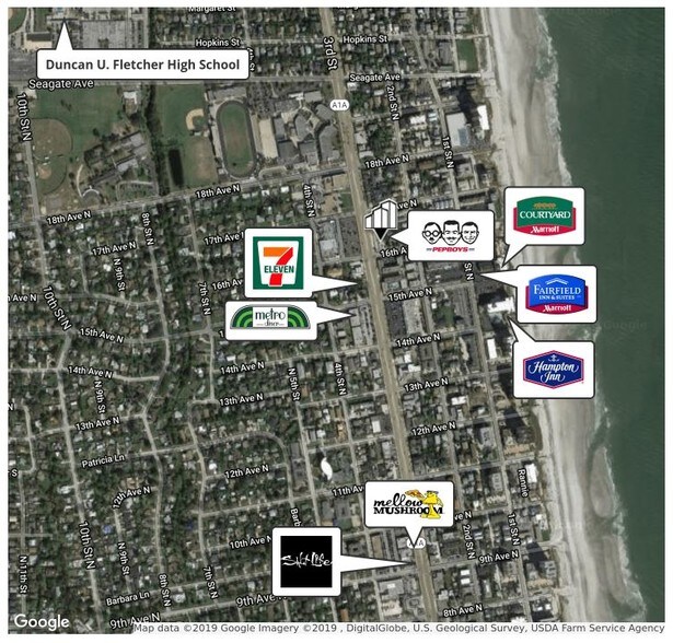 More Photos Of 1709 3rd St N, Jacksonville Beach Land For Lease