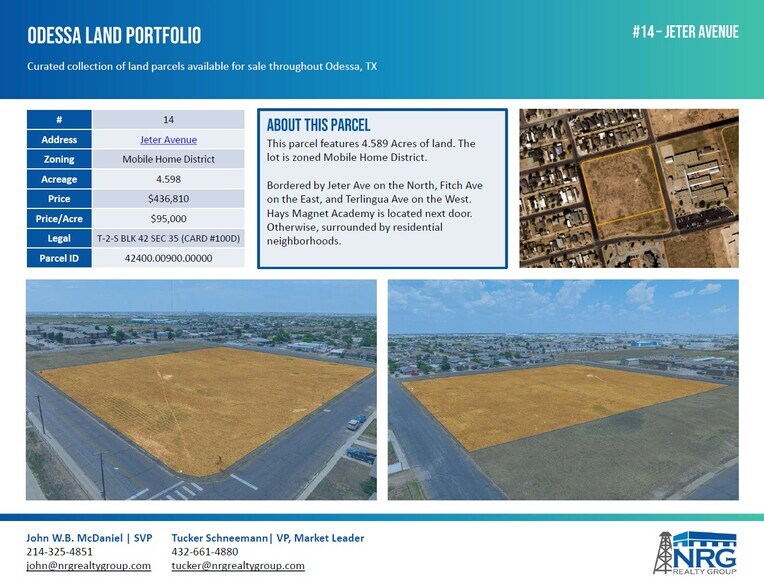 More Photos Of TBD Jeter Ave, Odessa Land For Sale