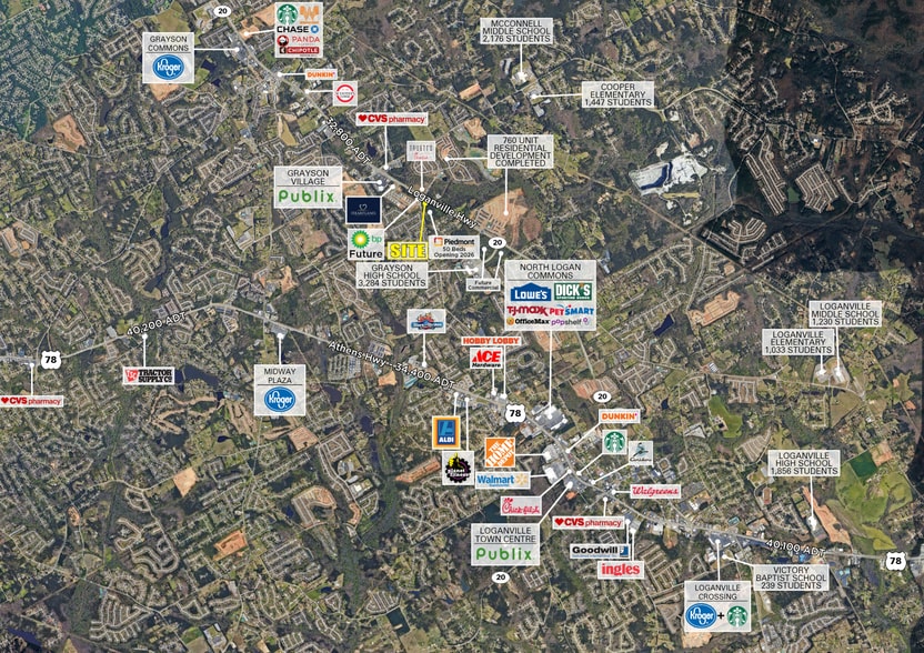 Primary Photo Of Loganville Hwy & Oak Grove Rd, Loganville Land For Lease