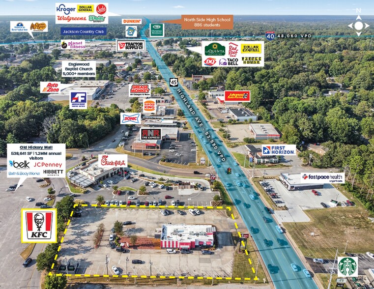 2051 N Highland Ave, Jackson, TN 38305 Fast Food For Sale