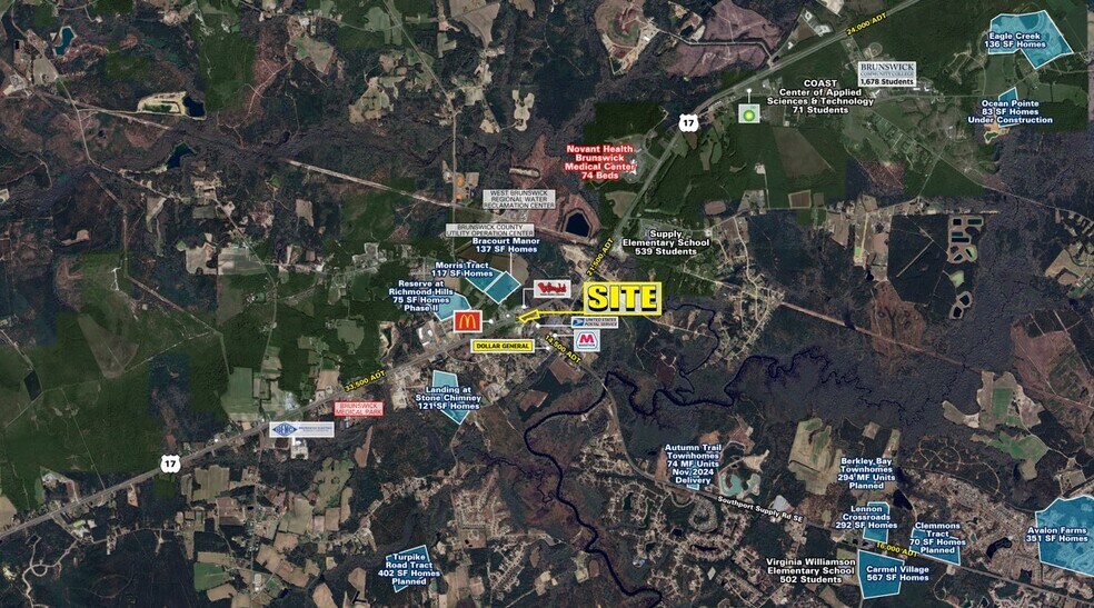 More Photos Of Ocean Hwy E & Southport Supply SE rd, Supply Fast Food For Lease