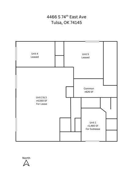 More Photos Of 4466 S 74th Ave, Tulsa Manufacturing For Lease