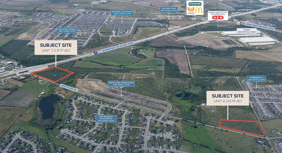 More Photos Of N Graytown & I-10 rd, Schertz Land For Sale