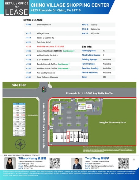 More Photos Of 4117-4141 Riverside Dr, Chino Unknown For Lease