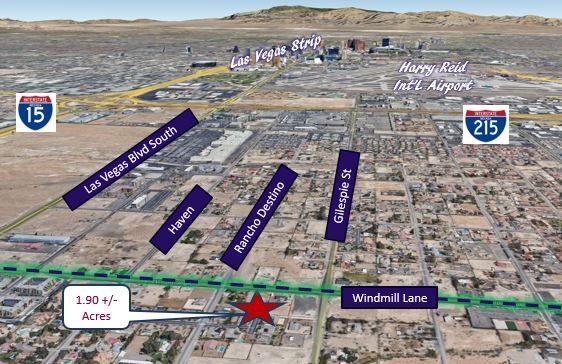 Primary Photo Of 165 E Windmill Ln, Las Vegas Land For Sale