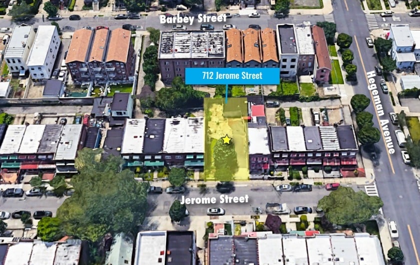 Primary Photo Of 712 Jerome St, Brooklyn Land For Sale