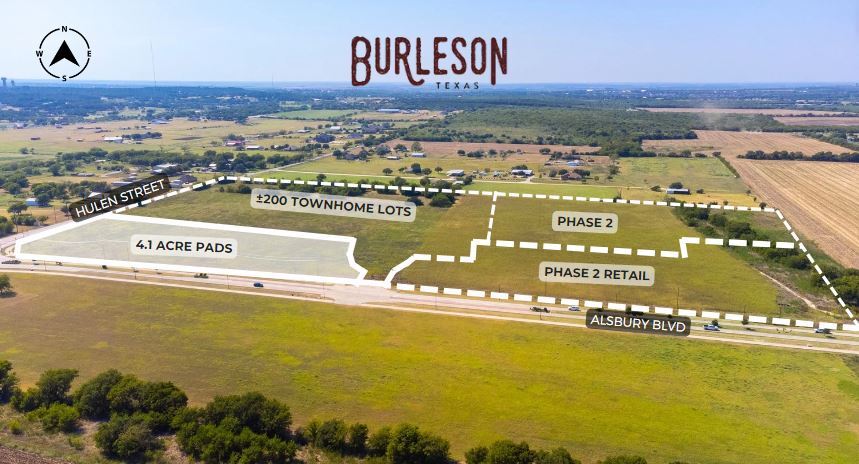 Primary Photo Of Hulen St @ Alsbury Blvd, Burleson Land For Sale