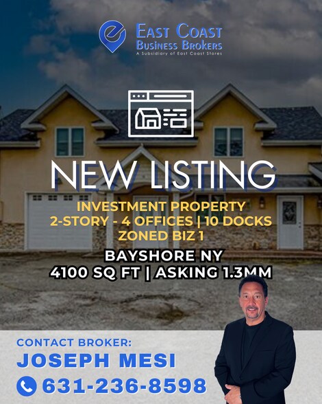 Primary Photo Of 9 Degnon Blvd, Bay Shore Office For Sale