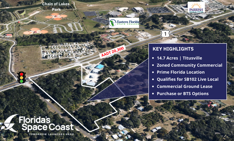 Primary Photo Of Us-1 and Dairy Road, Titusville Land For Sale