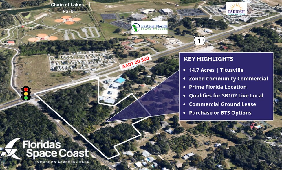 Primary Photo Of Us-1 and Dairy Road, Titusville Land For Sale