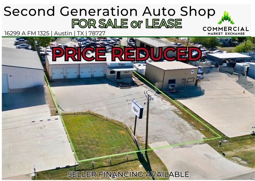 Primary Photo Of 16299 Fm 1325, Austin Auto Repair For Sale