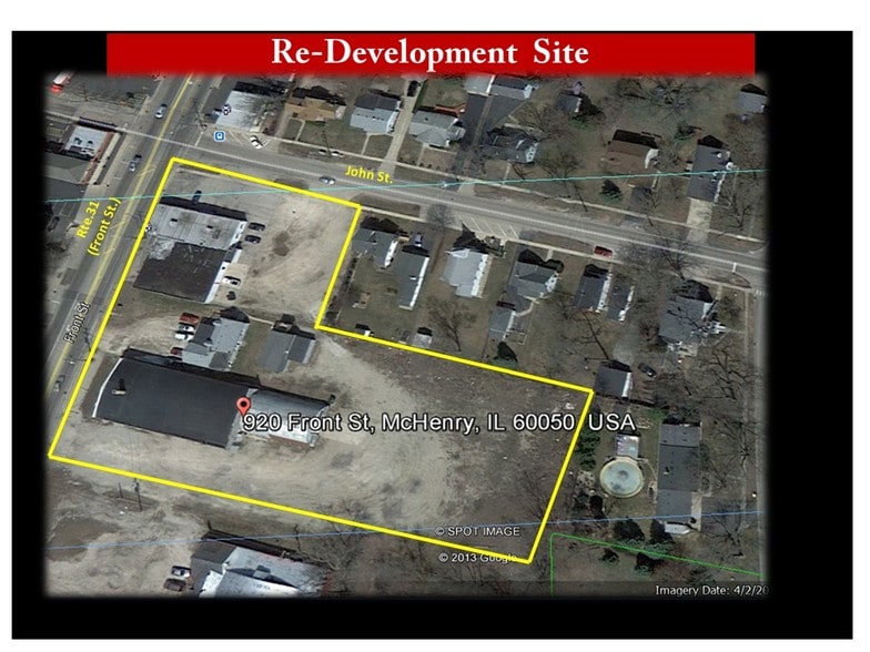 Primary Photo Of 920 Front St, McHenry Land For Sale