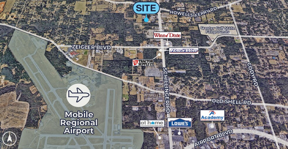 More Photos Of 7943 Schillinger Park, Semmes Land For Lease