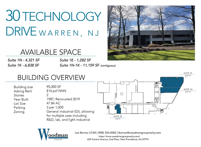 More Photos Of 30 Technology Dr, Warren Office For Lease