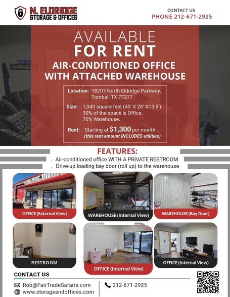 More Photos Of 18207 N Eldridge Pky, Tomball Warehouse For Lease