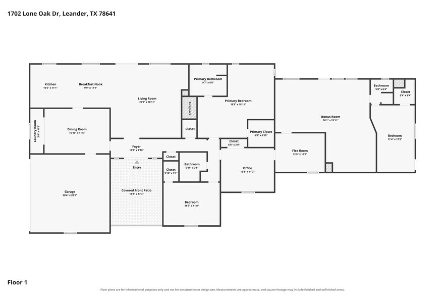 More Photos Of 1702 Lone Oak Dr, Leander Flex For Sale