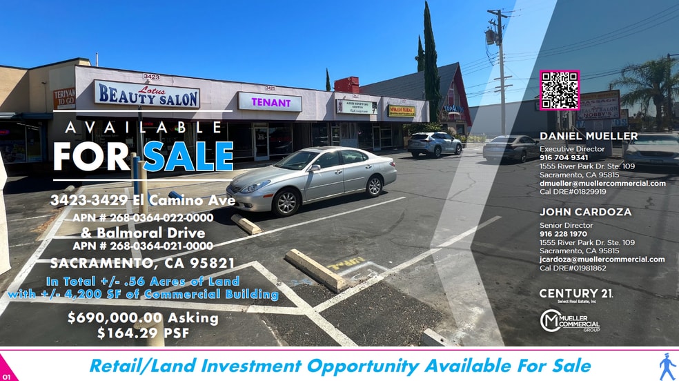 Primary Photo Of 3423-3429 El Camino Ave, Sacramento General Retail For Sale