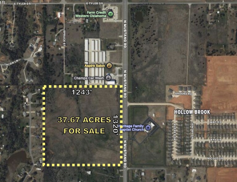 Primary Photo Of 700 blk N Mustang Rd, Tuttle Land For Sale