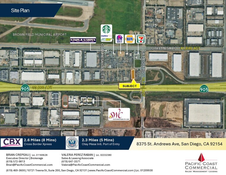More Photos Of 8375 Saint Andrews Ave, San Diego Land For Lease