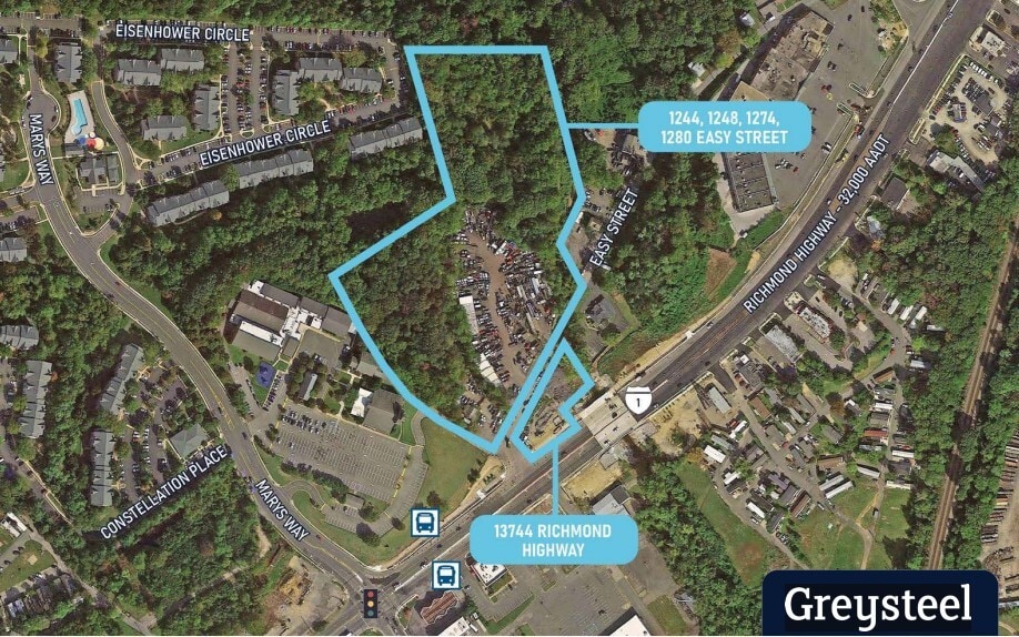 Primary Photo Of 13744 Richmond Highway & 1244, 1248, 1274, 1280 Easy St, Woodbridge Land For Sale