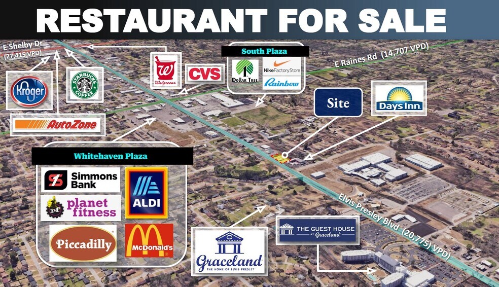More Photos Of 3855 Elvis Presley Blvd, Memphis Fast Food For Sale