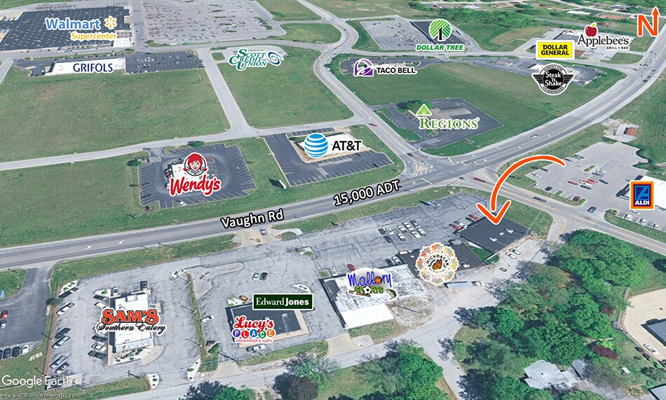 More Photos Of 1830-1832 Vaughn Rd, Wood River Storefront Retail Office For Lease