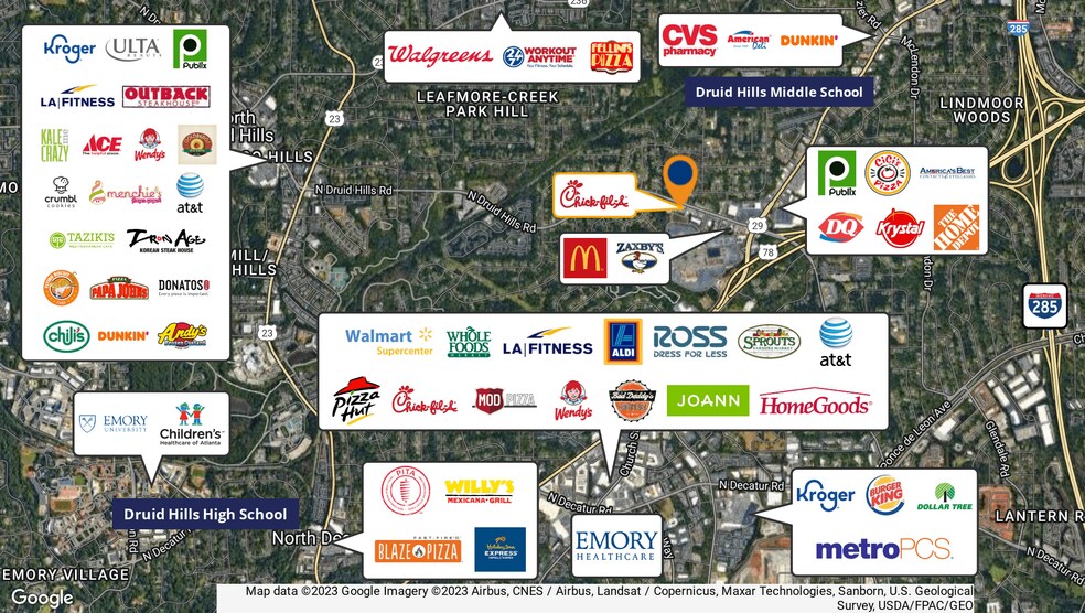 More Photos Of 3795 N Druid Hills Rd, Decatur Fast Food For Sale