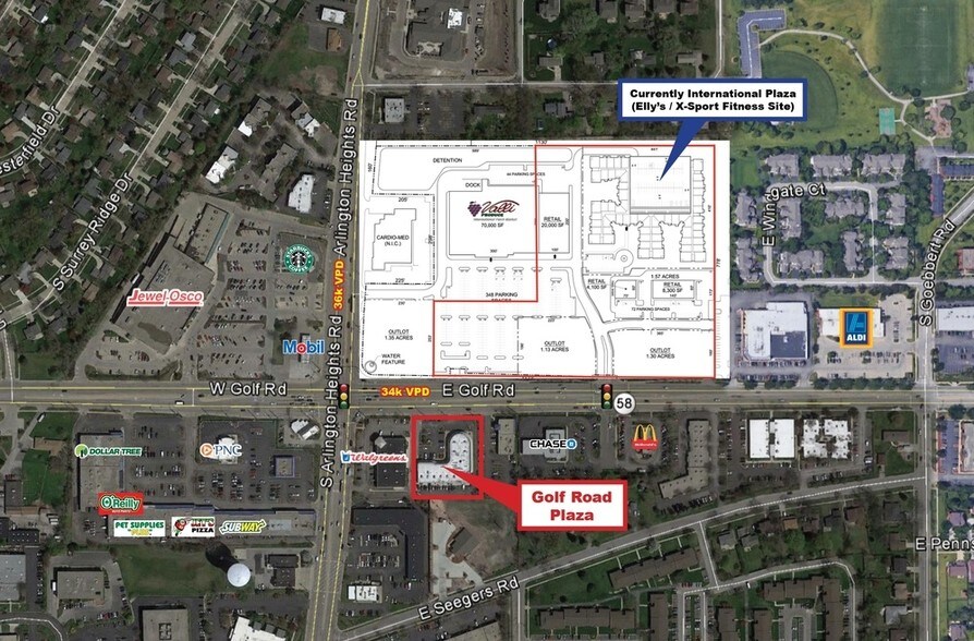 More Photos Of 5-25 E Golf Rd, Arlington Heights General Retail For Lease