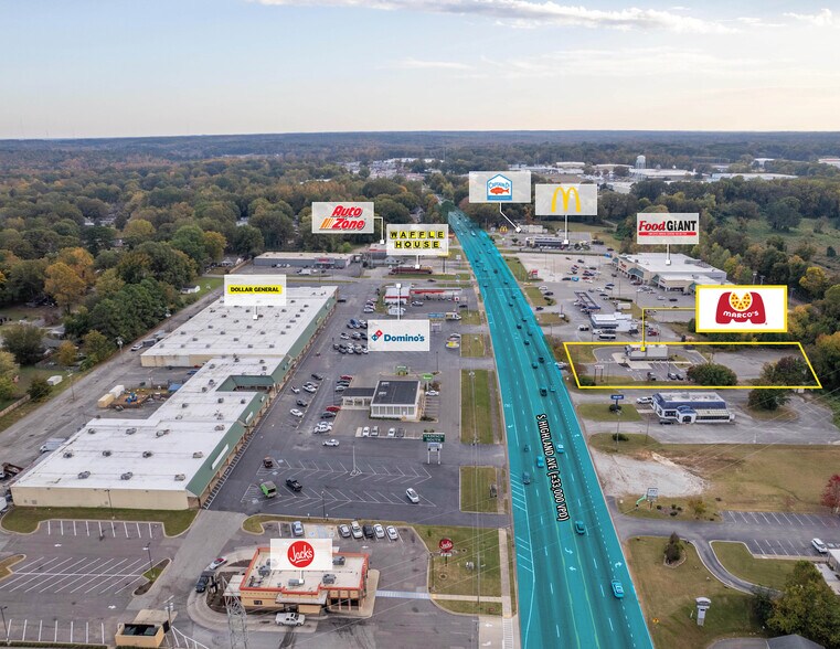 More Photos Of 1683 S Highland Ave, Jackson Fast Food For Sale