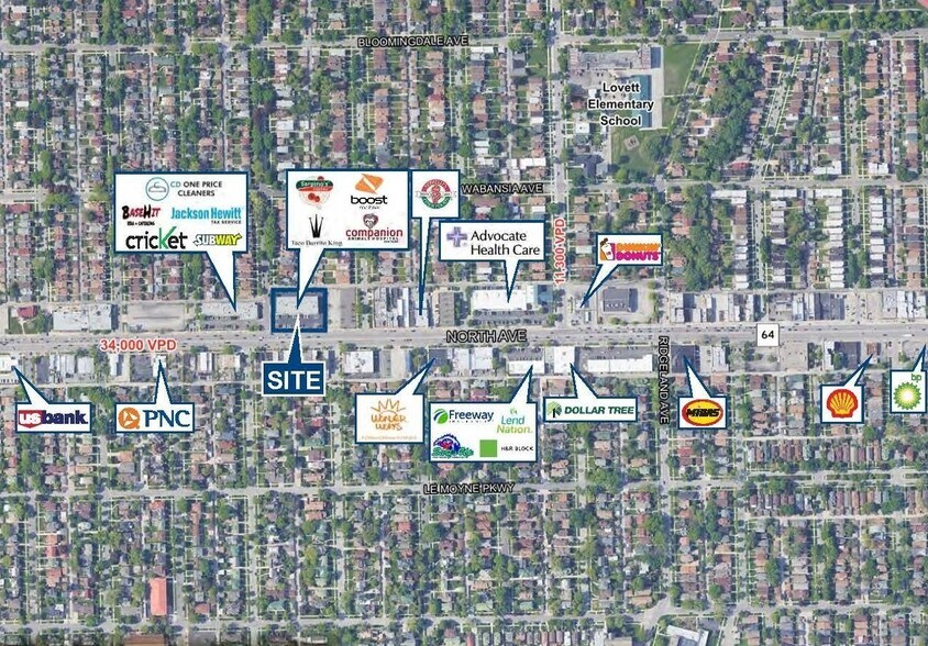 More Photos Of 6518-6534 W North Ave, Chicago General Retail For Sale