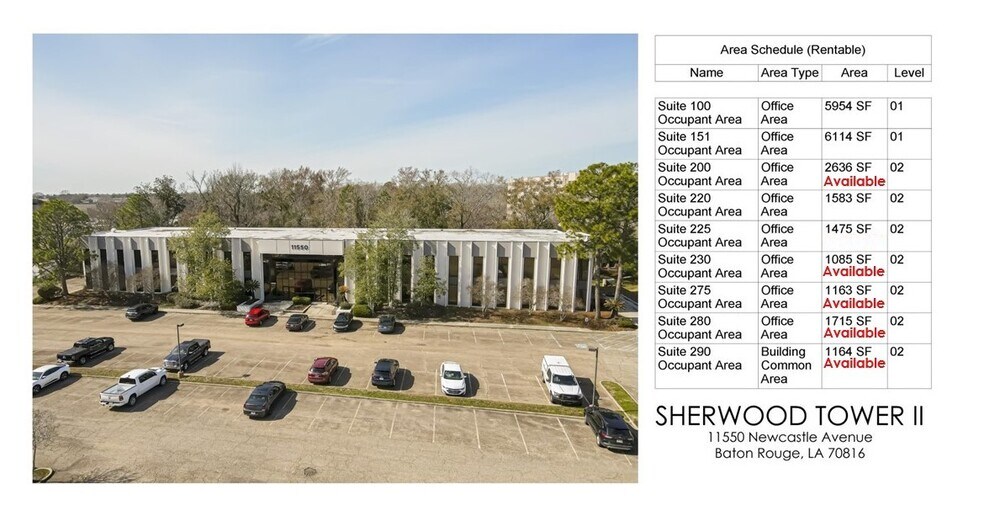 More Photos Of 11550 Newcastle Ave, Baton Rouge Office For Lease
