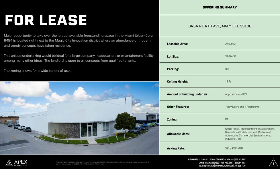 More Photos Of 6454 NE 4th Ave, Miami Light Manufacturing For Lease