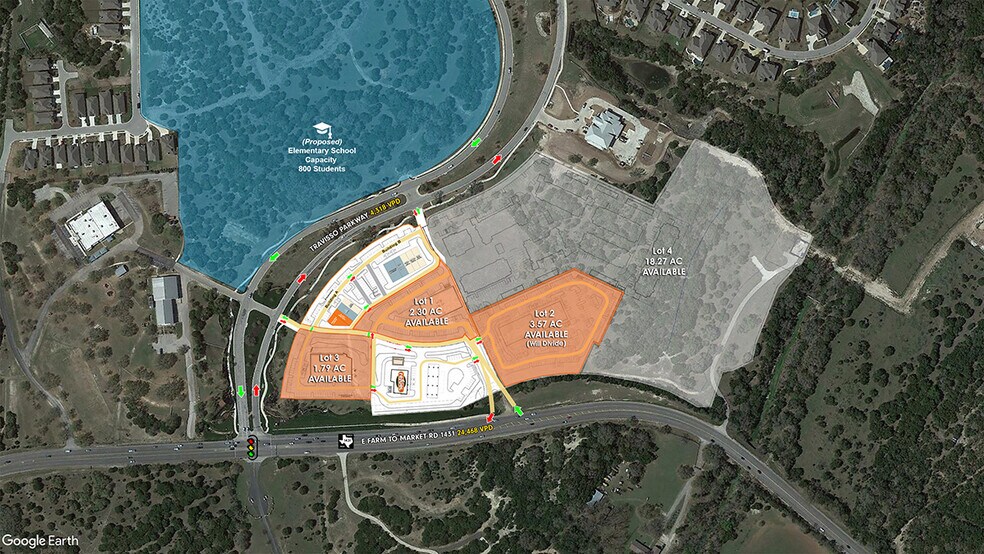 More Photos Of NEC W. Whitestone (F.M. 1431) @ Travisso Parkway, Leander Land For Sale