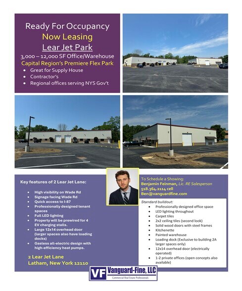 More Photos Of 2 Lear Jet Lane, Latham Light Manufacturing For Lease