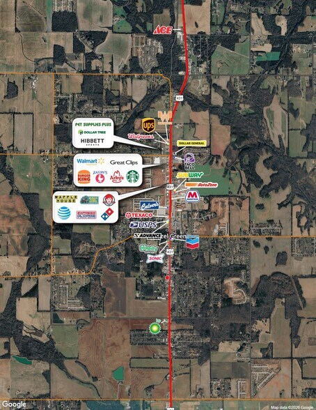 More Photos Of 13997 Highway 231 431 N, Hazel Green Land For Lease