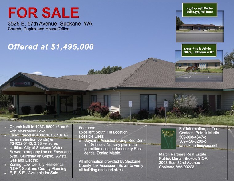 More Photos Of 3525 E 57th Ave, Spokane Religious Facility For Sale