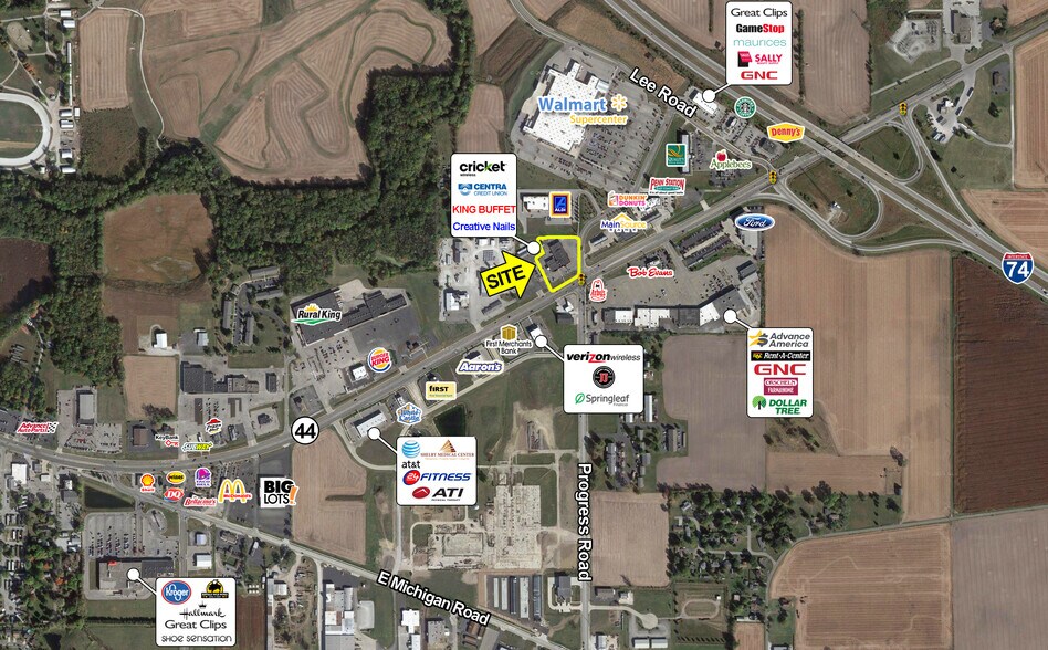 More Photos Of 2450 E State Road 44, Shelbyville General Retail For Lease