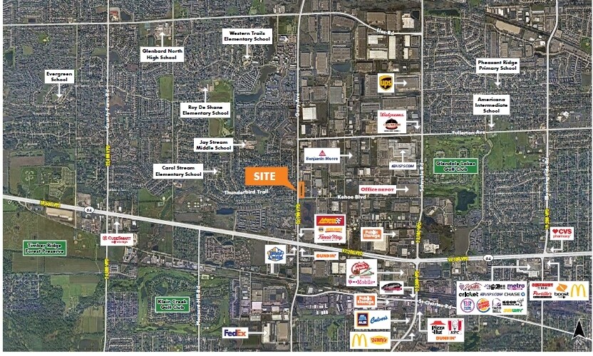 More Photos Of NEC Of Gary And Kehoe Blvd, Carol Stream Land For Sale