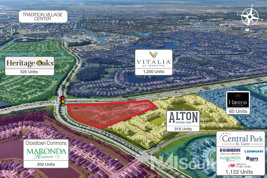 More Photos Of 0 Crosstown Pkwy & SW Village Pkwy, Port Saint Lucie Land For Lease